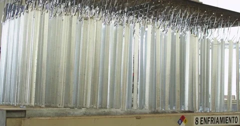 Metals Cooling Down Stock Footage 81224826