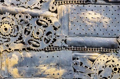 Metalwork background create from good idea Stock Photos