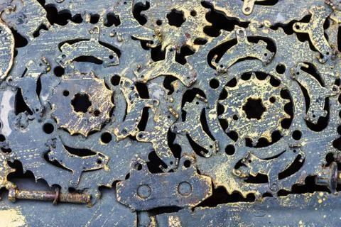 Metalwork background create from good idea Stock Photos