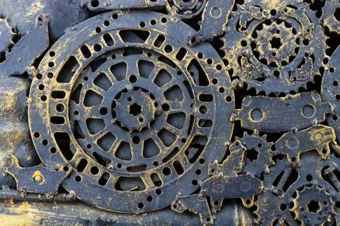 Metalwork background create from good idea Stock Photos