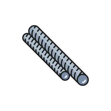 Metalwork construction object rolled metal profile 스톡 일러스트