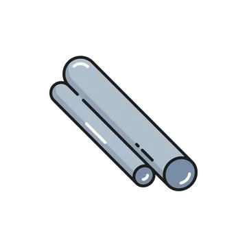 Metalwork construction object rolled metal profile 스톡 일러스트