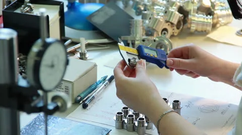 Metalwork measuring 05 Stock-Footage 25670755