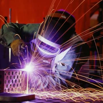 Metalwork welding Stock Photos