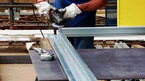 Metalworker at work Stock Footage 68830745