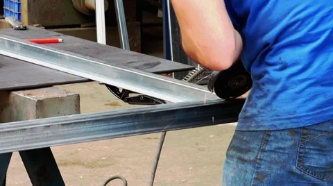Metalworker at work Stock Footage 68830756
