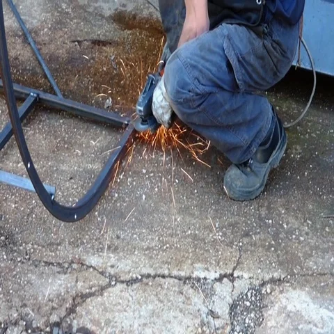 Metalworker at work Stock Footage 69733218