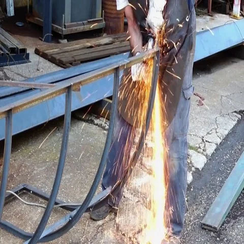 Metalworker at work Stock Footage 69733268