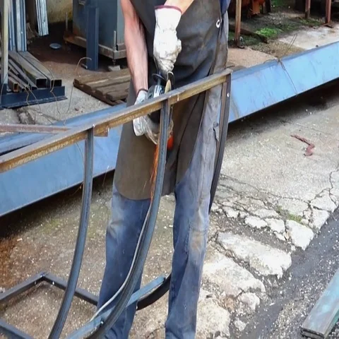 Metalworker at work Stock Footage 69733317