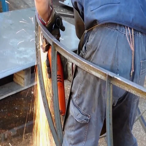 Metalworker at work Stock Footage 69733422