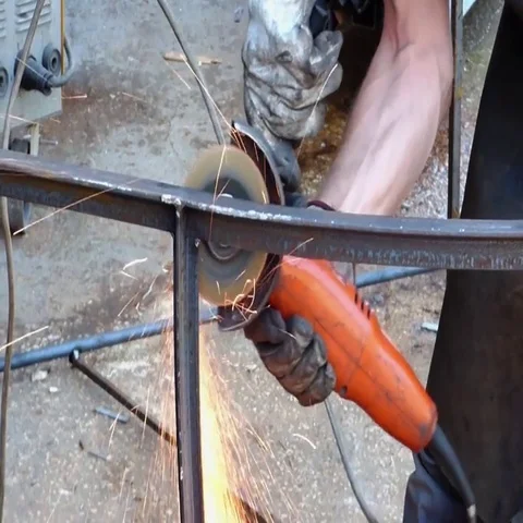 Metalworker at work Stock Footage 69733423