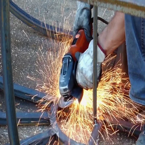 Metalworker at work Stock Footage 69733500