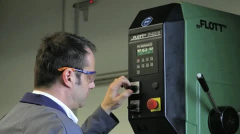 Metalworker_drill_3 Stock-Footage 11899817