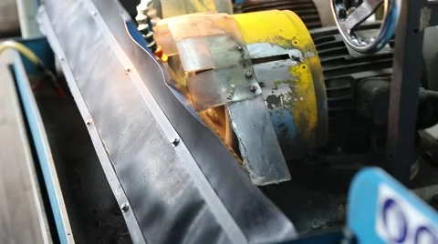 Metalworking CNC milling machine. Cutting metal modern processing technology. Stock Footage 67634928