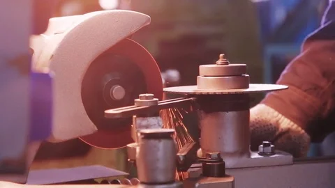 Metalworking CNC milling machine. Cutting metal modern processing technology Stock-Footage 73570261
