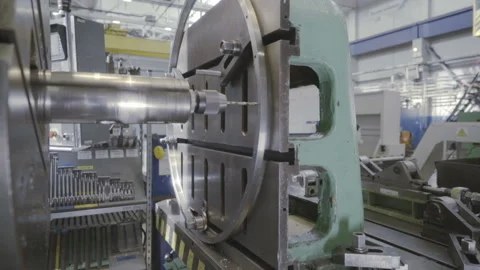 Metalworking CNC milling machine. Cutting metal modern processing technology Stock Footage 103354281