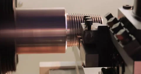 Metalworking CNC milling machine. Cutting metal modern processing technology. Stock Footage 154762311
