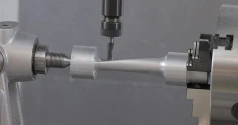 Metalworking CNC milling machine. Cutting metal modern processing technology. Stock Footage 204031103