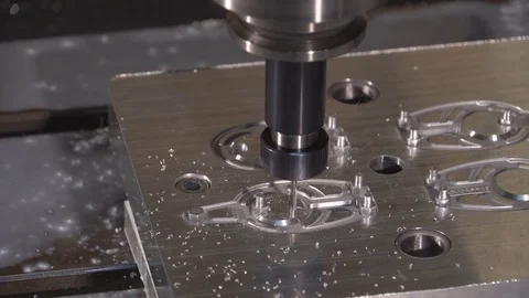 Metalworking at the factory. The computer-contro Machine with program control. Vidéo 80237135