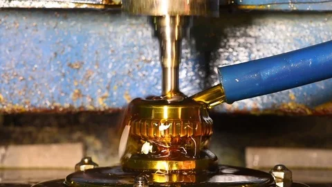 Metalworking: gearwheel machining Stock Footage 84568448