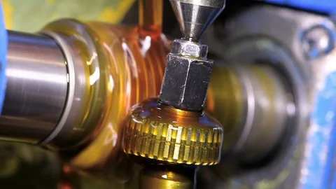 Metalworking. gearwheel machining Stock Footage 84568450