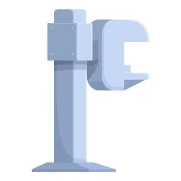 Metalworking machine operating and bending steel detail Illustrazione stock