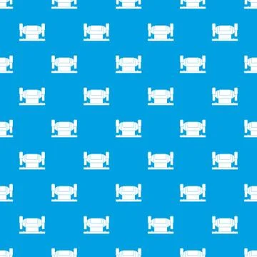 Metalworking machine pattern seamless blue イラスト素材