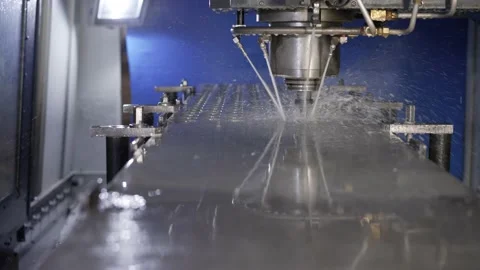Metalworking machine at work. Stock Footage 172327680