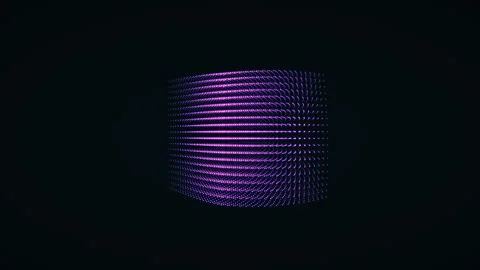 Metamorphose of amorphous cube shape from dots Stock Footage 245235333