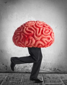 Metaphor of the brain drain Stock Photos
