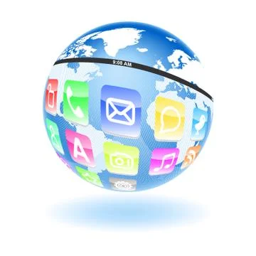 Metaphor of information age Ilustração Stock