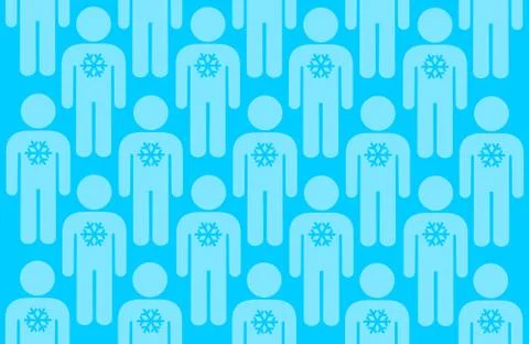 Metaphor meaning - Snowflake generation - hypersensitive, fragile, vulnerable Stock Illustration