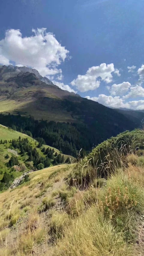 Metaphor roads mountain nature  future decision change lifestyle subjective Stock Footage 161816904