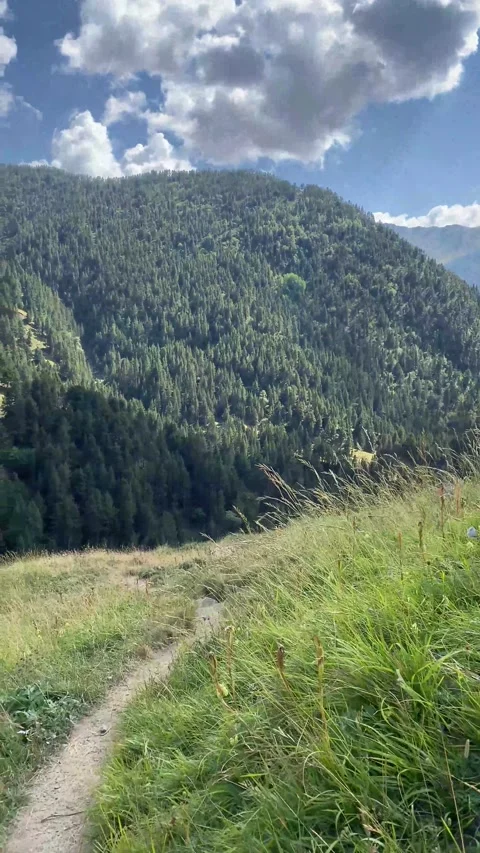 Metaphor roads mountain nature  future decision change lifestyle subjective Stock Footage 161816909