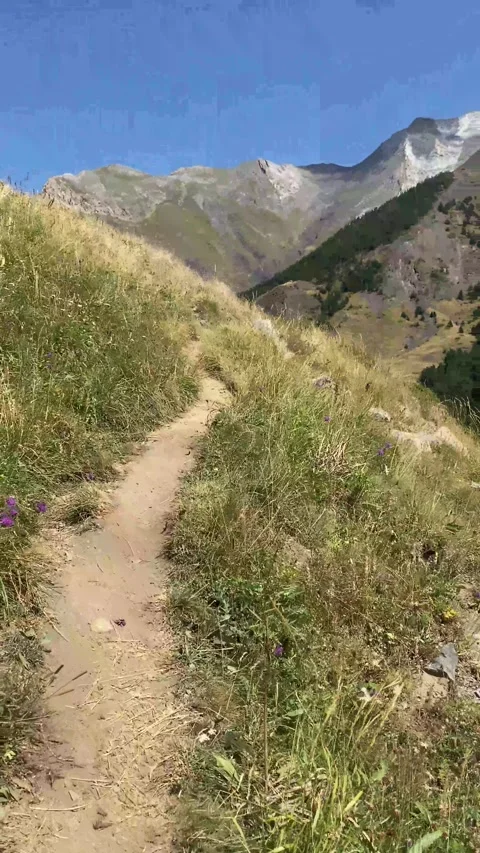 Metaphor roads mountain nature  future decision change lifestyle subjective Stock Footage 161817172