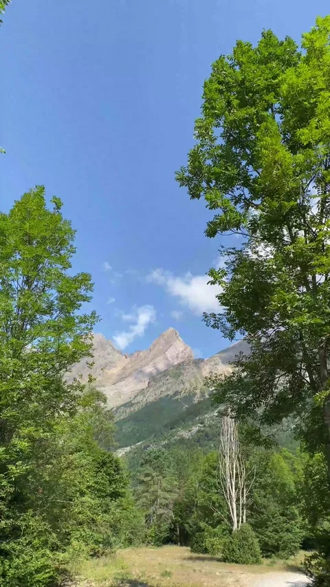 Metaphor roads mountain nature  future decision change lifestyle subjective Stock Footage 161817211