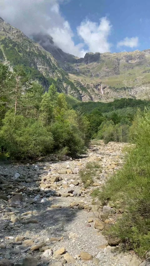 Metaphor roads mountain nature  future decision change lifestyle subjective Stock Footage 161817251