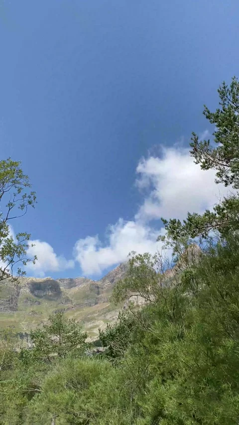 Metaphor roads mountain nature  future decision change lifestyle subjective Stock Footage 161817260