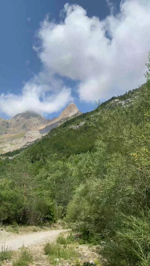 Metaphor roads mountain nature  future decision change lifestyle subjective Stock Footage 161817262