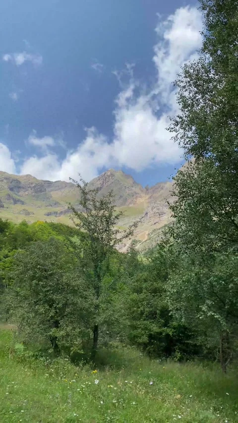 Metaphor roads mountain nature  future decision change lifestyle subjective Stock Footage 161817388
