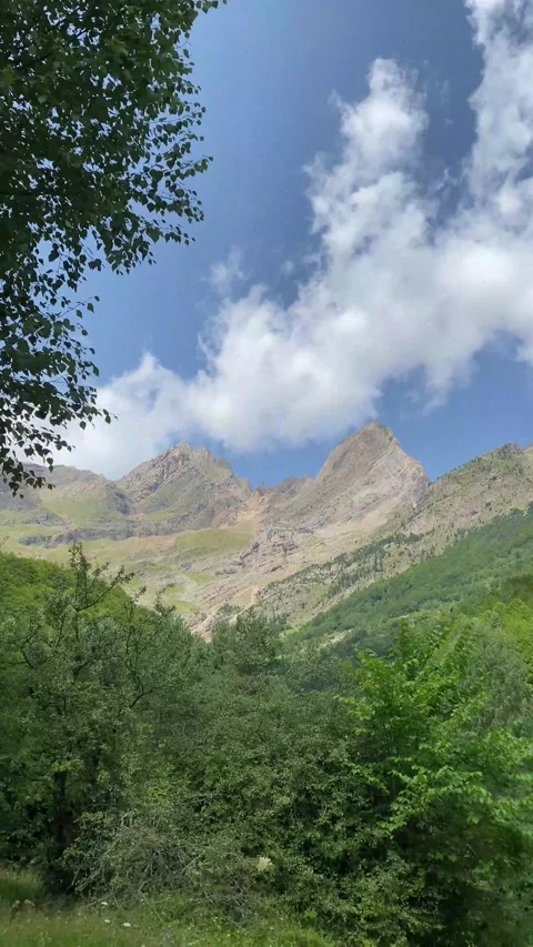 Metaphor roads mountain nature  future decision change lifestyle subjective Stock Footage 161817394
