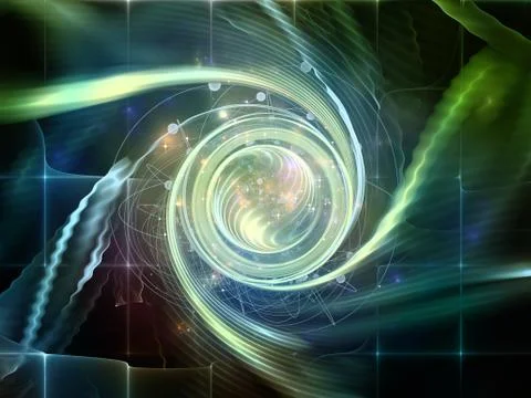 Metaphorical Abstract Visualization Illustrazione stock
