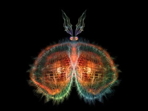 Metaphorical Butterfly Stock Illustration