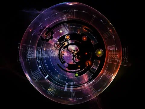 Metaphorical Clockwork Illustrazione stock