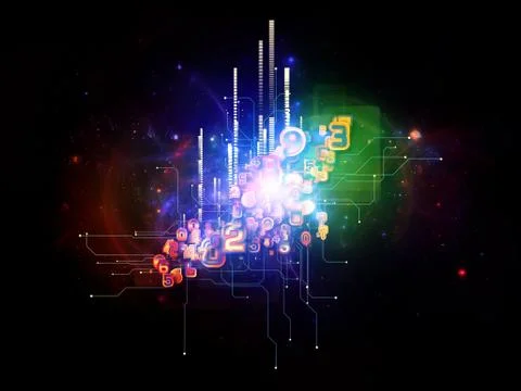 Metaphorical Cloud Technology Illustrazione stock