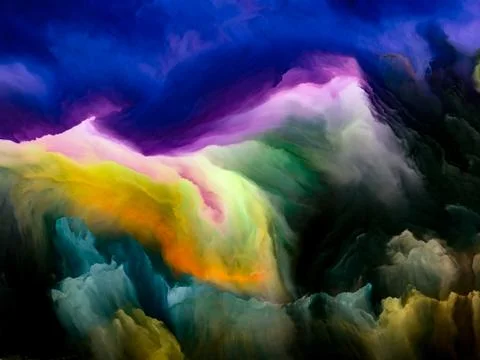 Metaphorical Cloudscape Ilustración de archivo