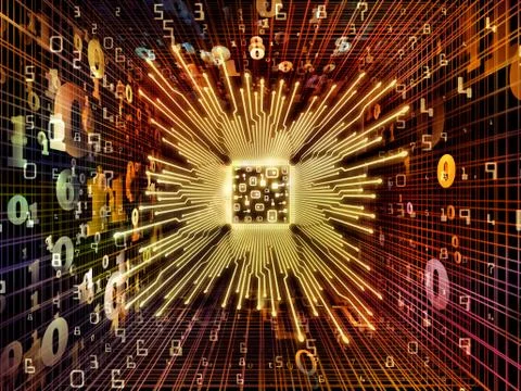 Metaphorical Computer CPU Illustrazione stock