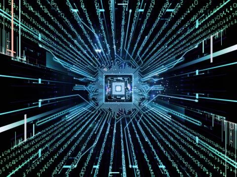 Metaphorical Computer Illustrazione stock