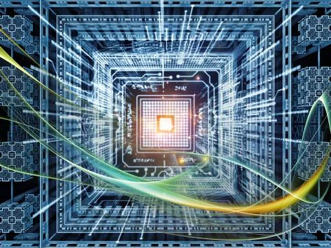 Metaphorical CPU Stock Illustration
