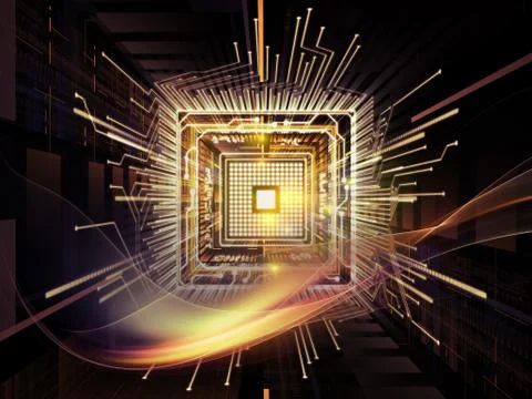 Metaphorical CPU 스톡 일러스트
